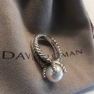 David Yurman Pearl diamond ring size 7